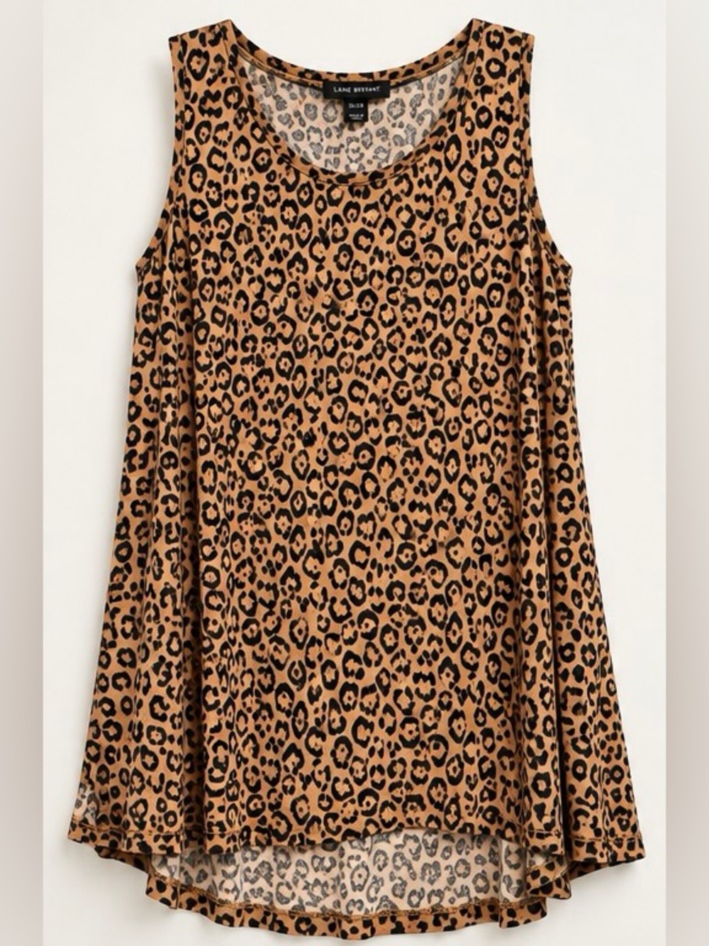 Lane Bryant Leopard Print High-Low Swing Tank Top 26/28